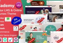 eCademy v4.4 在线培训教育主题模板-学课SEO