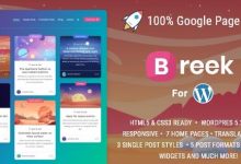 Breek v3.6.1 – 最小砌体WordPress主题-学课SEO