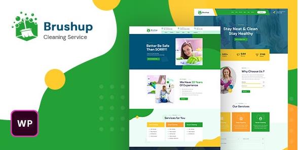 Brushup v1.0 wordpress清洁公司主题模板