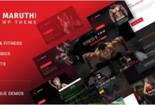 Maruthi Fitness v2.3 健身房和健身教练WordPress主题-学课SEO