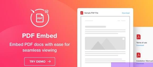 PDF Embed v1.1.1 WordPress PDF 插件