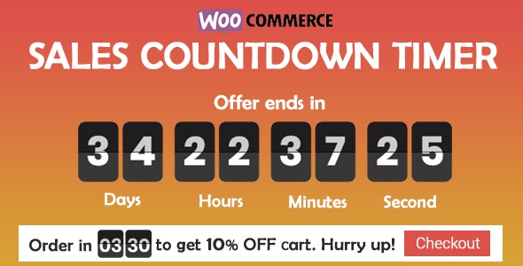 Sales Countdown Timer for WooCommerce and WordPress v1.1.7（已汉化） – 销售倒计时插件