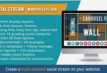 AX Social Stream v3.8.6 – WordPress插件-学课SEO
