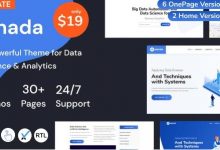 Anada v1.2.0 – WordPress数据科学和分析Saas主题-学课SEO