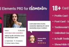 Card Elements Pro for Elementor v1.0.2-学课SEO