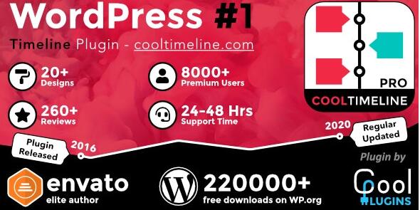 Cool Timeline Pro v4.9（已汉化） – WordPress时间轴插件