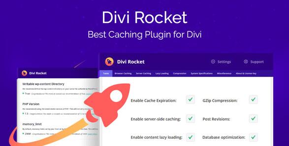Divi Rocket v1.0.49 无限制版（已汉化） – Divi缓存插件