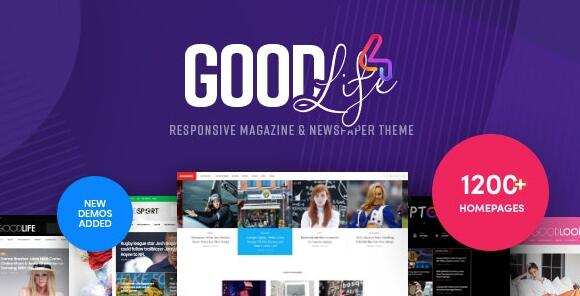 GoodLife v4.6.0无限制版 – WordPress杂志和报纸主题