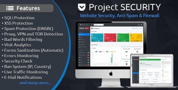 Project SECURITY v5.1.0 – 网站安全、反垃圾邮件和防火墙源码