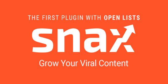 Snax v1.90 – WordPress内容前端上传插件