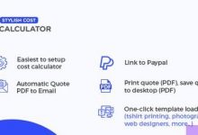 Stylish Cost Calculator Premium v5.7.1-学课SEO