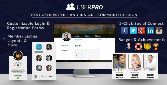 UserPro v5.1.10无限制版（已汉化） – WordPress社区和用户个人资料插件