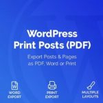 WordPress Print Posts & Pages (PDF) v1.5.8汉化破解版-学课技术网