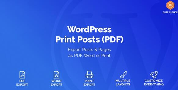 WordPress Print Posts & Pages (PDF) v1.5.12汉化无限制版