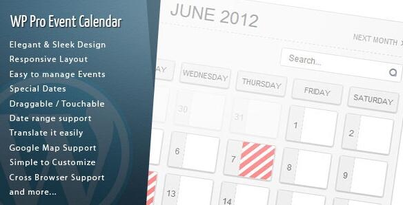 WordPress Pro Event Calendar v3.2.7无限制版