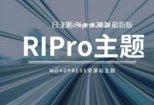 日主题 Ripro v8.6的安装下载及使用方法-学课SEO