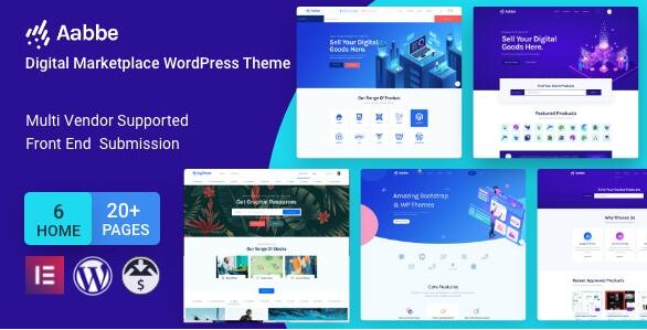 Aabbe v4.0.0无限制版（已汉化） –数字市场WordPress主题