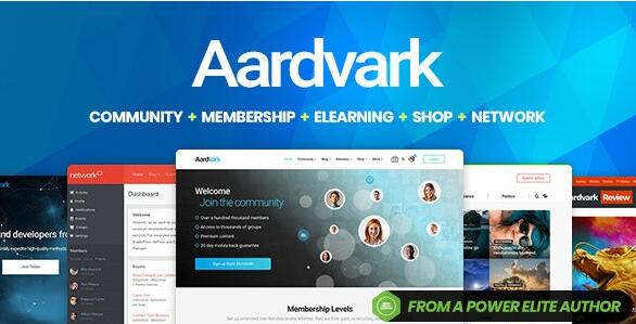 Aardvark v4.61（已汉化） –  BuddyPress社区，会员，主题