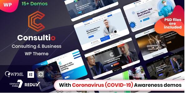 Consultio v3.2.8 无限制版 – WordPress企业咨询主题