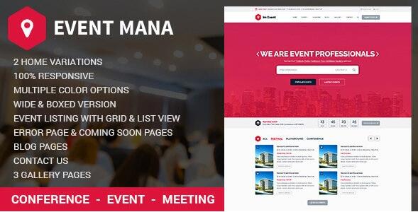 Event Management WordPress Theme v1.9.2
