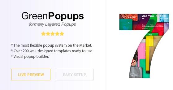 Green Popups v7.53（已汉化） – WordPress弹出窗口插件