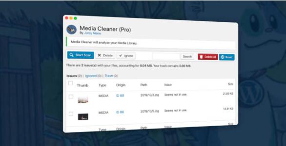 Media Cleaner Pro v6.9.6无限制版（已汉化）– WordPress媒体库无用文件清理插件