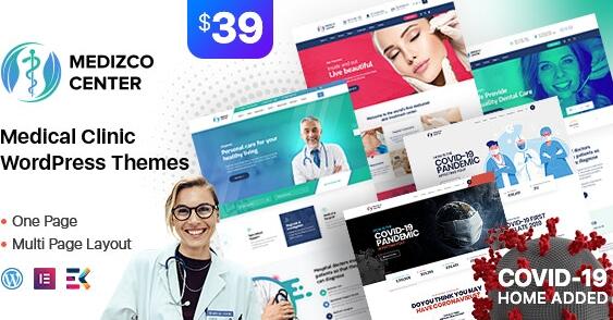 Medizco v3.7.0无限制版 – WordPress医疗保健和牙科诊所主题
