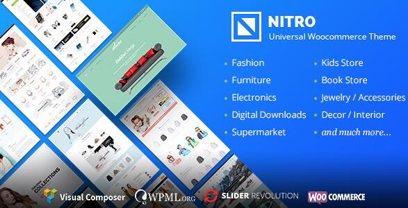 Nitro v1.7.9无限制版 – 电子商务的通用WooCommerce主题