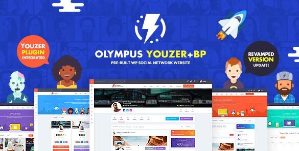 Olympus v4.7无限制版(已汉化) – 强大的社交网络BuddyPress主题