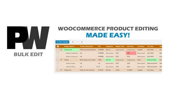 PW WooCommerce Bulk Edit Pro v2.350无限制版（已汉化） – WooCommerce批量编辑产品插件