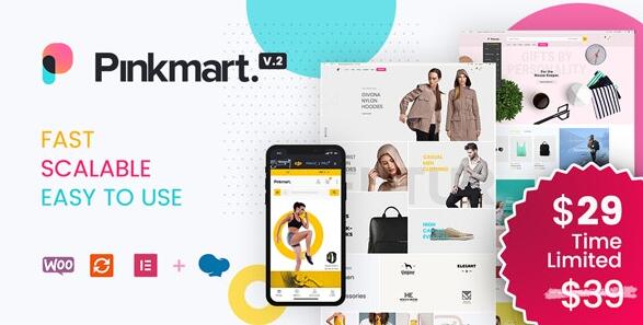 Pinkmart v4.7.0 – WooCommerce的AJAX主题