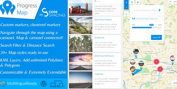 Progress Map WordPress Plugin v5.7.3无限制版