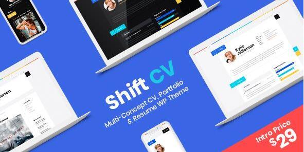 ShiftCV v3.0.13无限制版 –WordPress博客\简历\作品集\ 主题