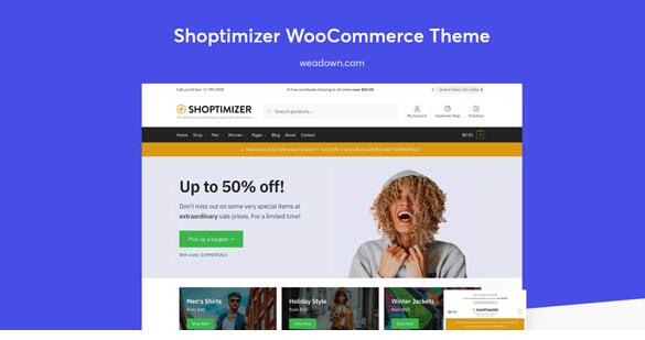 Shoptimizer v2.3.4无限制版 –最快的WooCommerce主题