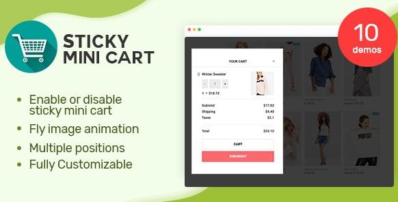 Sticky Mini Cart For WooCommerce v1.1.1无限制版