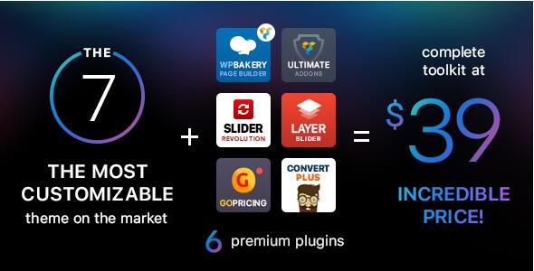 The7 v12.7.1无限制版（已汉化）+完整演示–用于WordPress的多功能网站构建工具包
