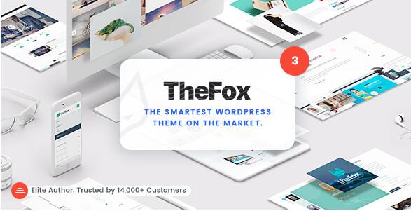 TheFox v3.9.75(已汉化) – 响应式多用途WordPress主题