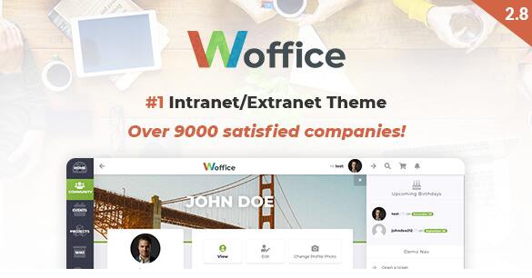 Woffice v5.4.21（已汉化） – WordPress内网/外网主题