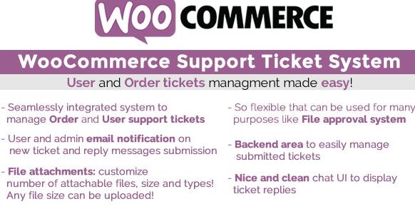 WooCommerce Support Ticket System v17.9无限制版 – WooCommerce 支持票务系统