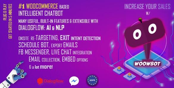 WoowBot ChatBot for WooCommerce v13.9.3无限制版 – WooCommerce聊天机器人