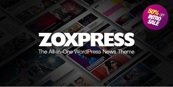 ZoxPress v2.10.0无限制版 –多合一WordPress新闻主题