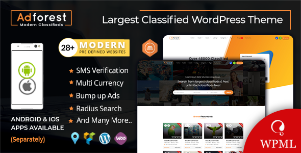 AdForest v6.0.8（已汉化） – WordPress分类广告主题