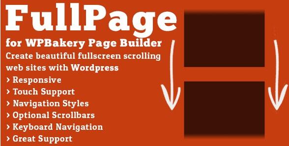 FullPage for WPBakery Page Builder v2.1.4无限制版