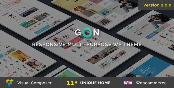 Gon v2.4.3 –WordPress响应式多用途主题