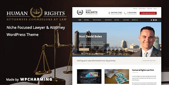 HumanRights v1.1.7无限制版（已汉化） – WordPres律师主题