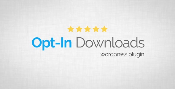 Opt-In Downloads v4.07 – WordPress订阅下载插件