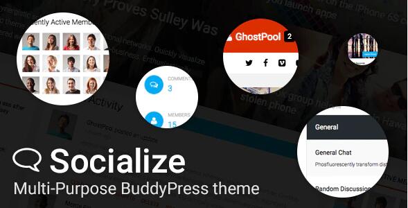 Socialize v2.43.5无限制版（已汉化） –WordPress社交平台主题