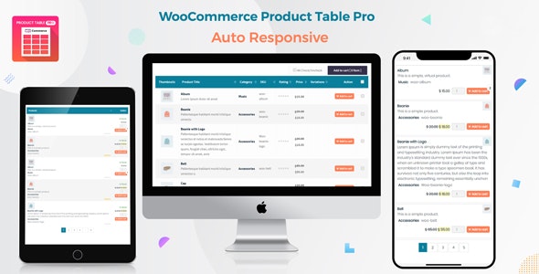 Woo Product Table Pro v9.1.0无限制版–WooCommerce产品表插件