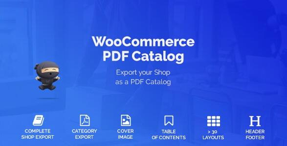 WooCommerce PDF Catalog v1.18.8无限制版（已汉化）- 产品目录打印PDF插件