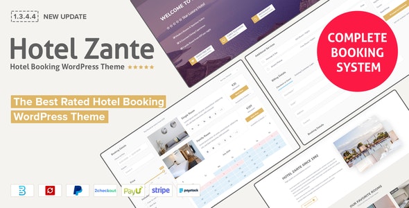 Hotel Zante v1.3.5.3 – WordPress酒店预订主题-学课技术网